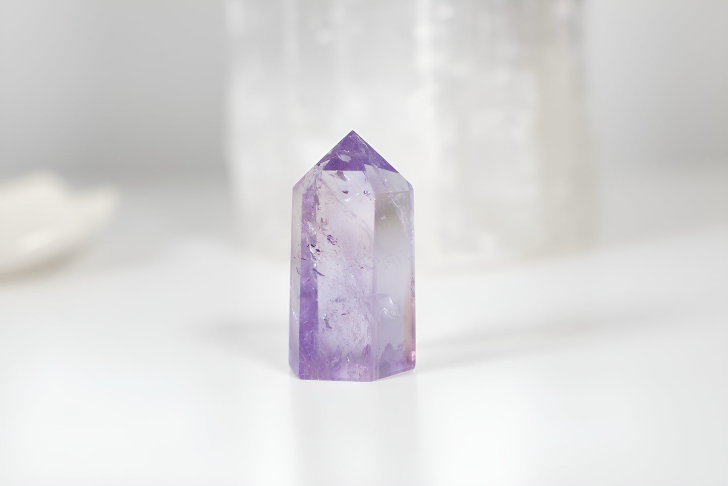Polished Amethyst - Rainbow Inclusions