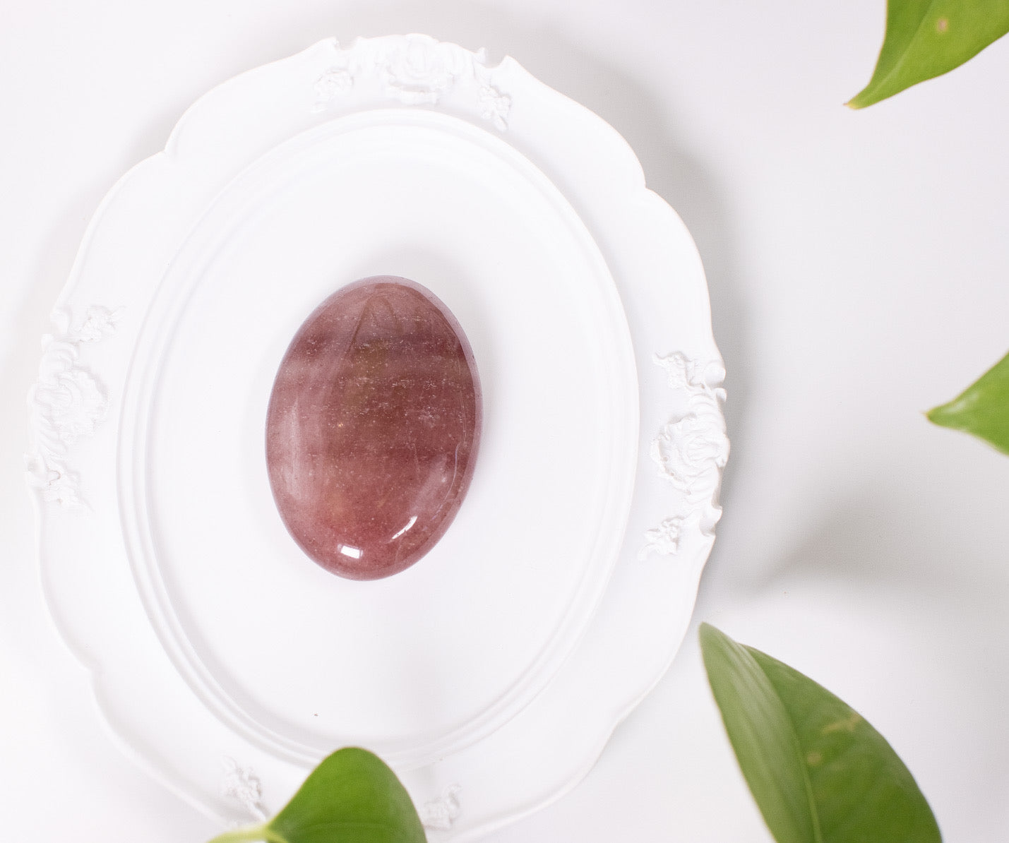 Strawberry Quartz Palmstone