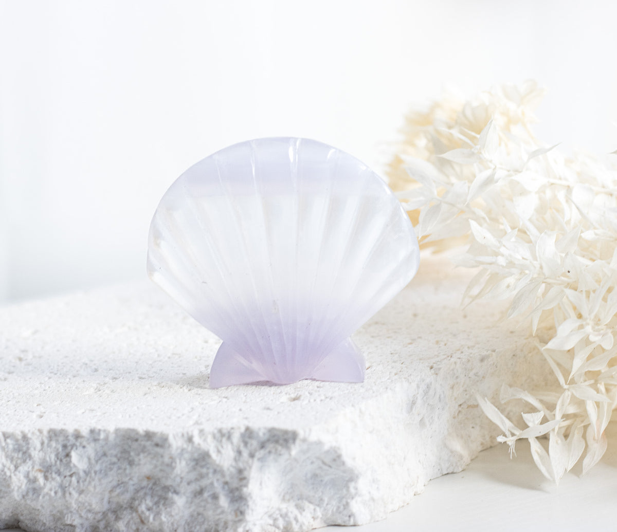 Lavender Fluorite Mermaid Clam