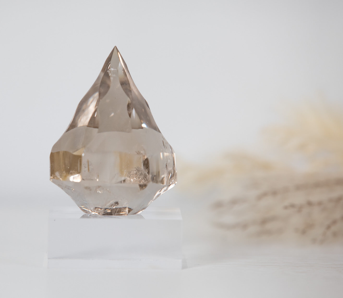 Gorgeous Smokey Quartz Faceted Diamond