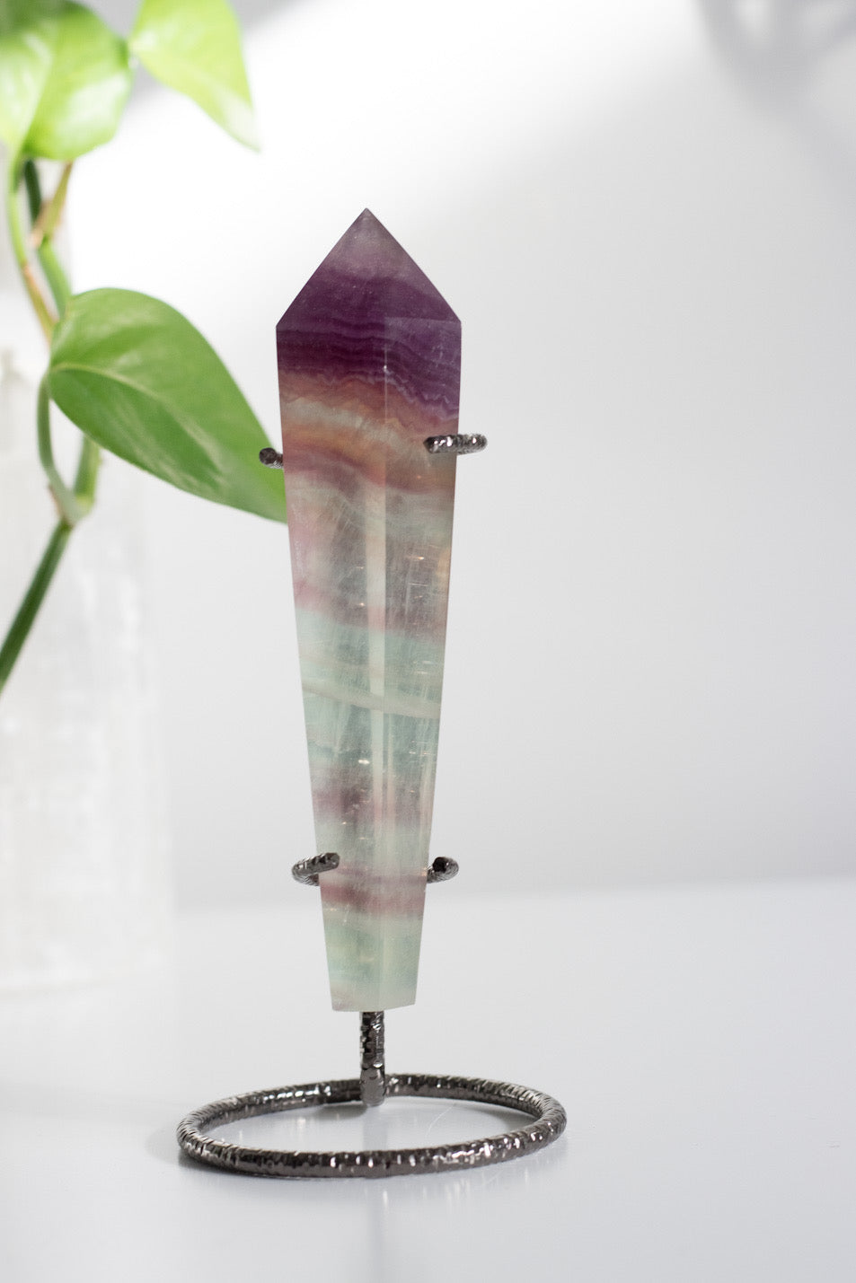 Fluorite Wand & Stand