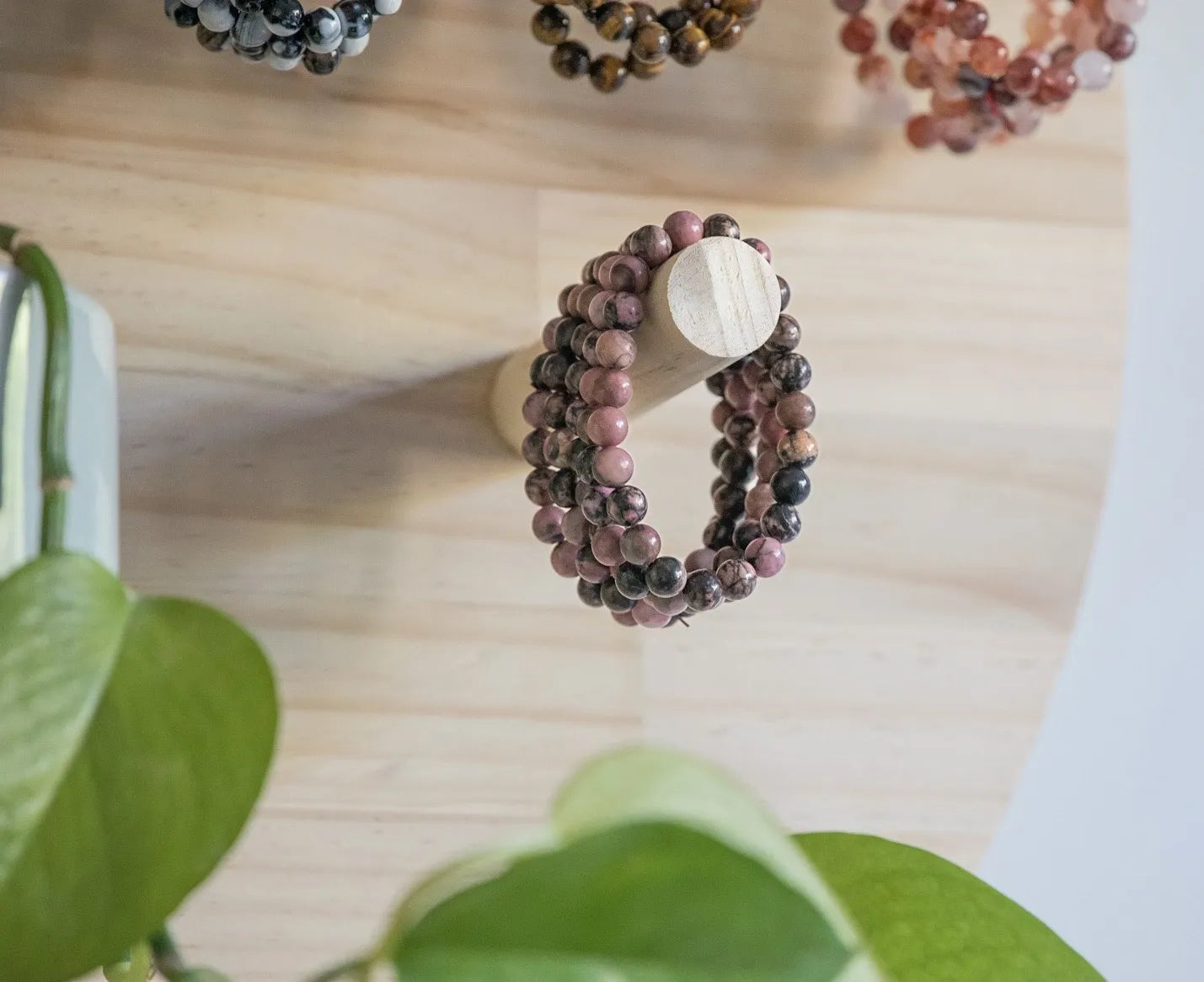 8mm Rhodonite Bracelet