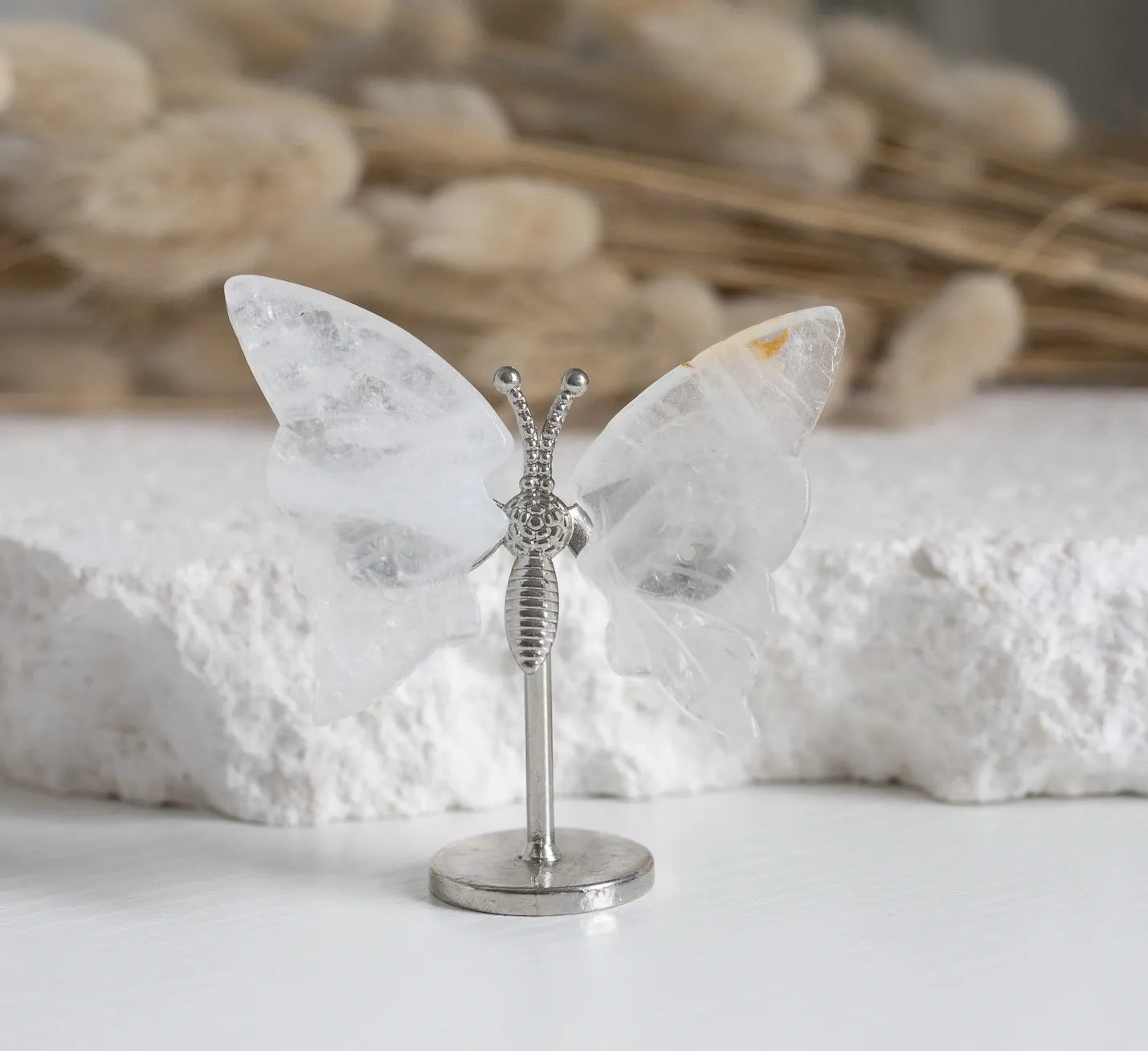 Golden Healer mini Butterfly on stand