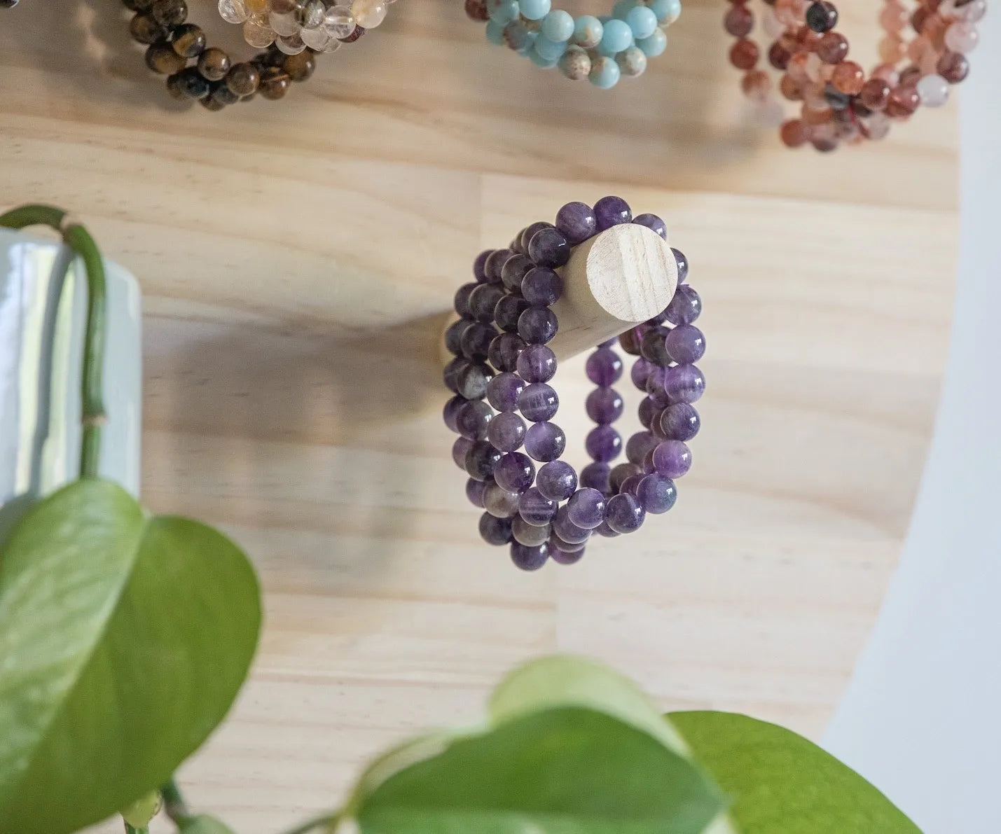 10mm Amethyst Bracelet