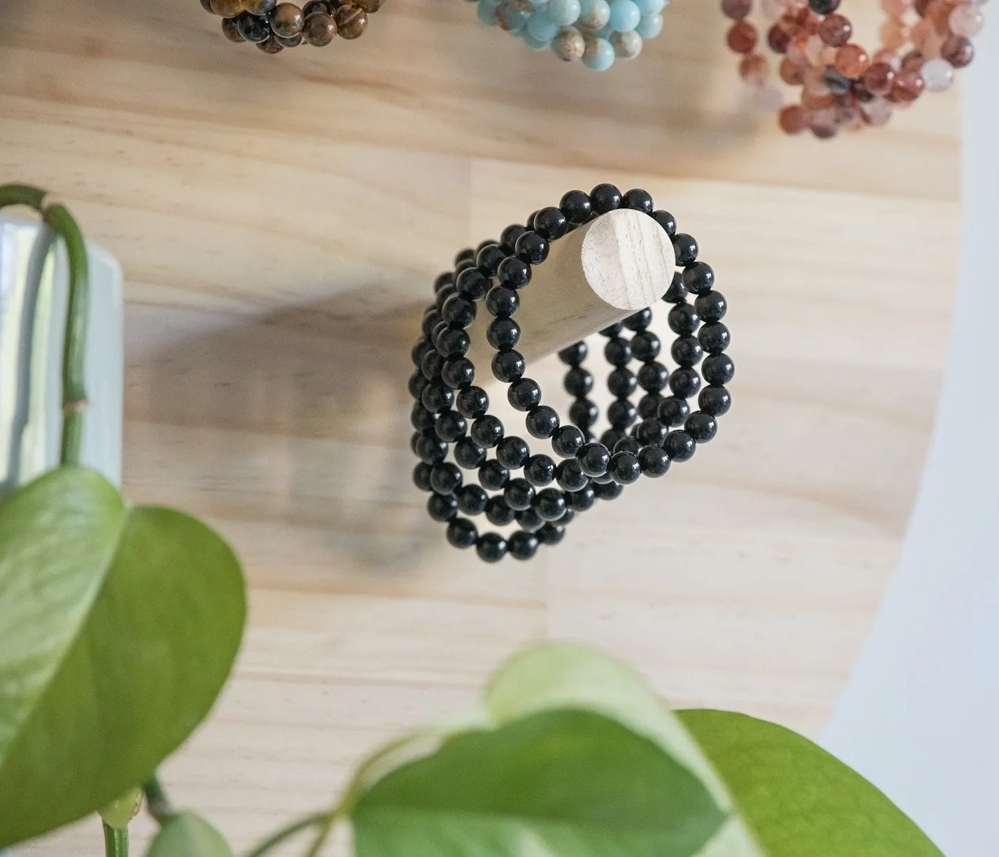 8mm Black Obsidian Bracelet