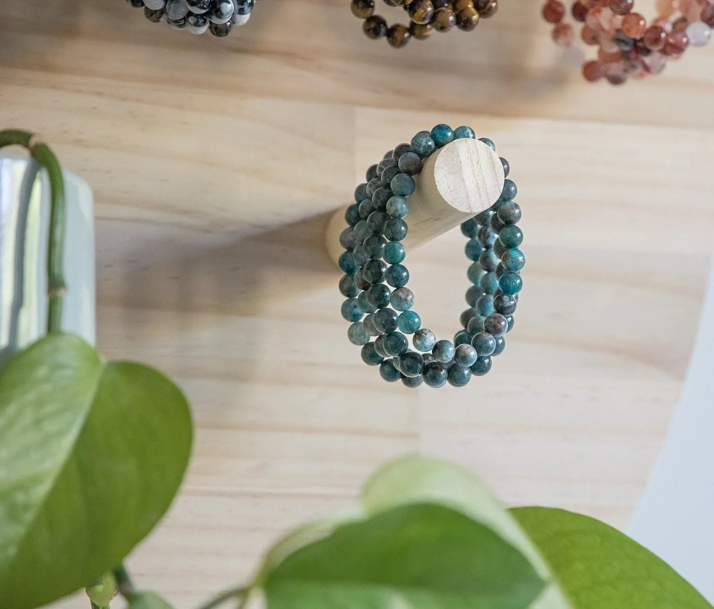 8mm Blue Apatite Bracelet