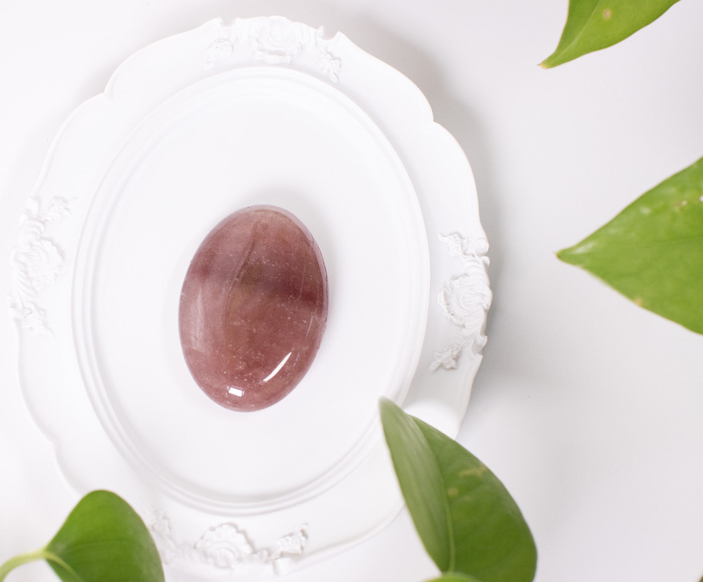 Strawberry Quartz Palmstone