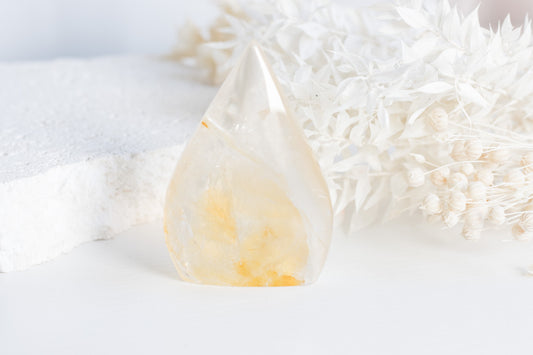 Golden Healer Quartz Flame