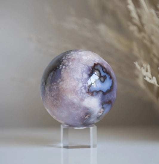 LARGE Flower Agate Sphere