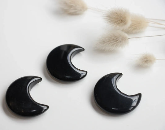 Black Obsidian Mini Moon