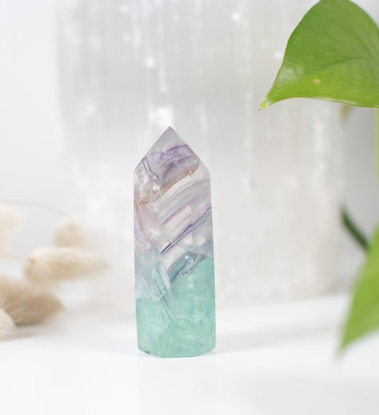 Stunning Rainbow Fluorite Tower