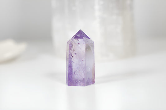 Polished Amethyst - Rainbow Inclusions