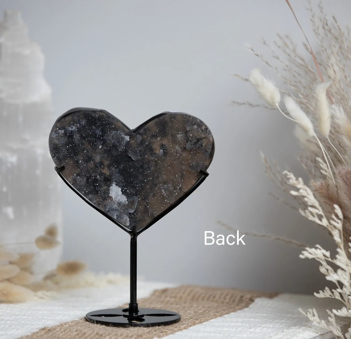 Stunning! Druzy Sphalerite heart