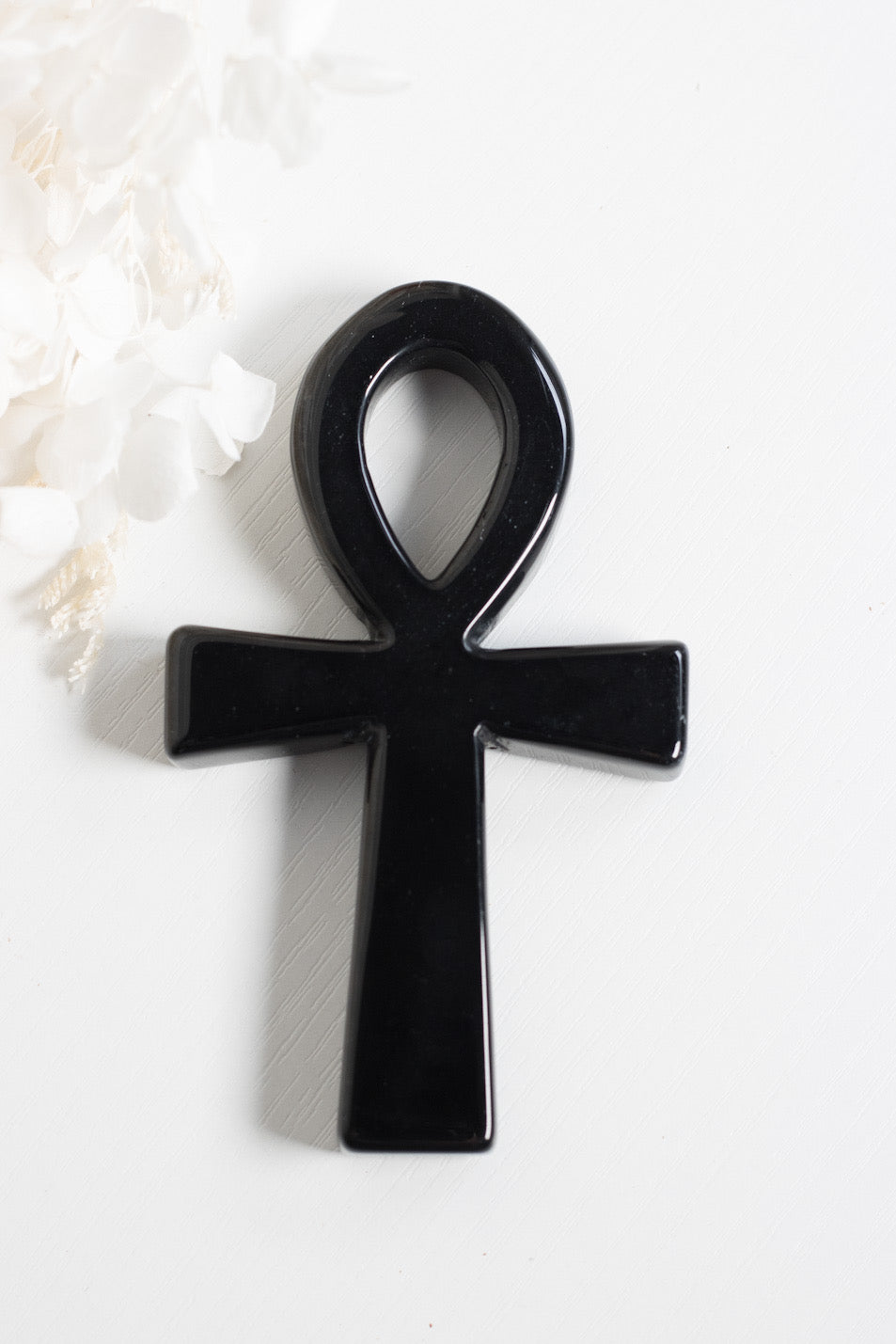 Black Obsidian Ankh