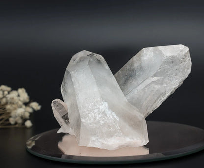 Clear Quartz Cluster (Rainbow Inclusions)