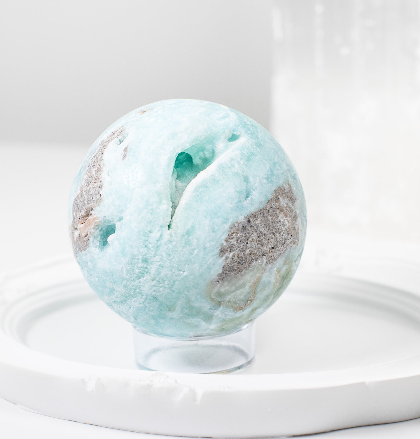 Hemimorphite Sphere