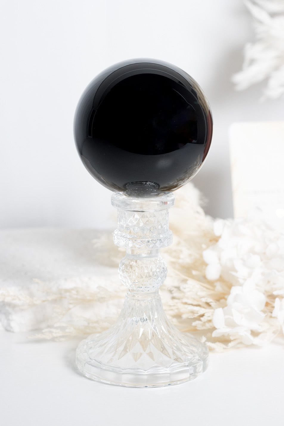 Beautiful Black Obsidian Sphere
