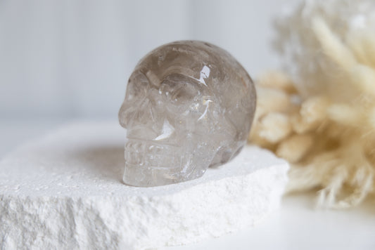 Smokey Quartz Skull