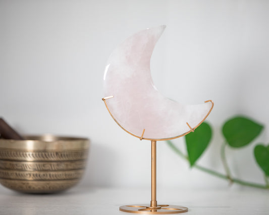 Stunning - Huge Rose Quartz Moon