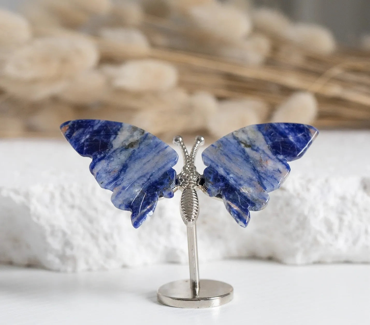 Sodalite mini Butterfly on stand