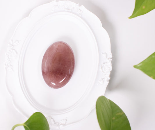 Strawberry Quartz Palmstone
