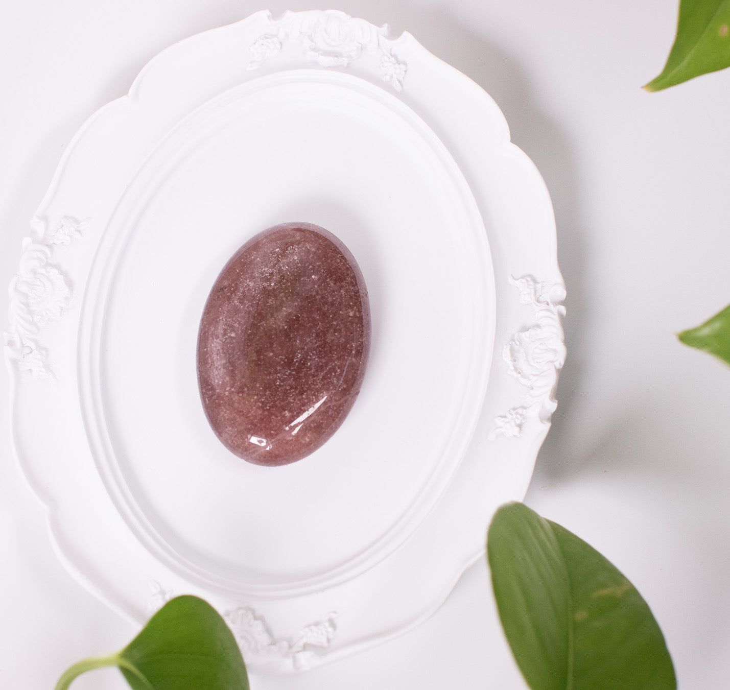 Strawberry Quartz Palmstone