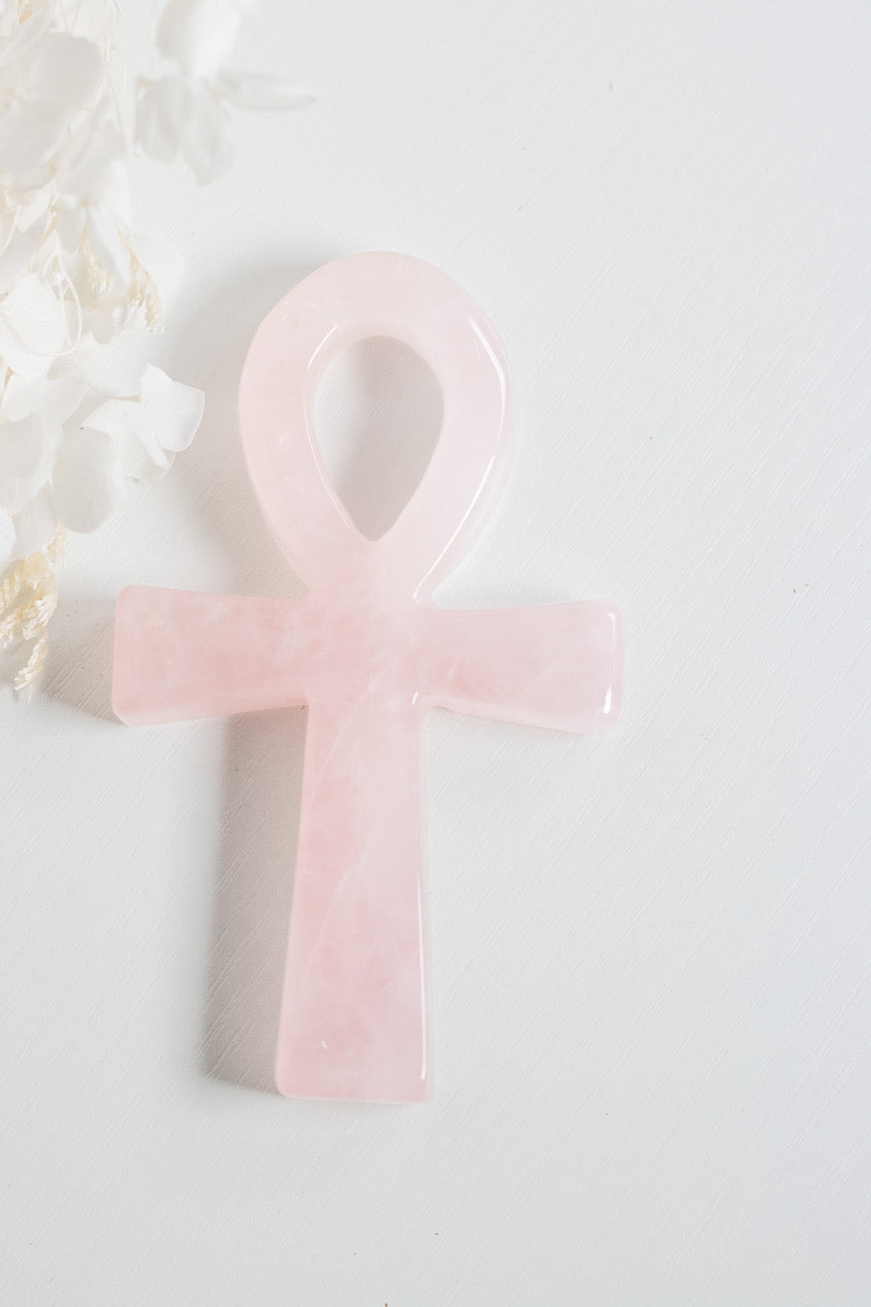 Rose Quartz Ankh