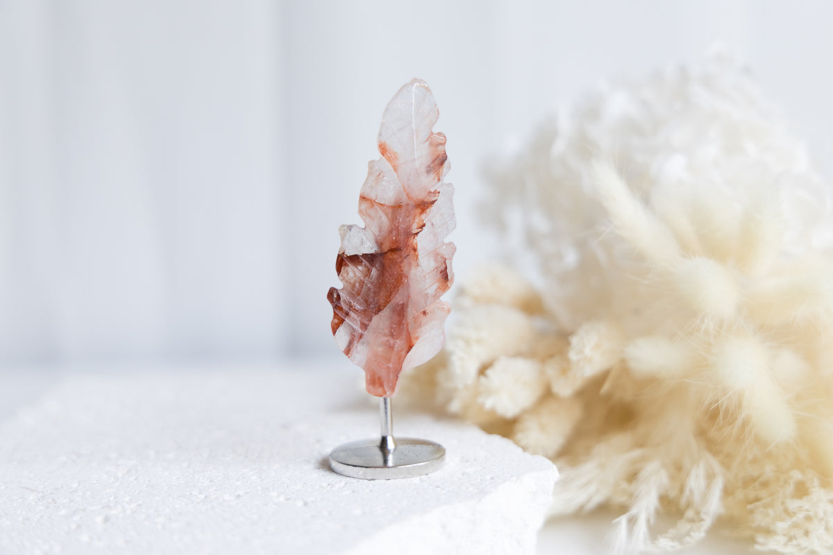 Fire Quartz Feather