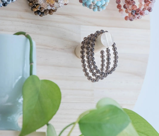 8mm Smoky Quartz Bracelet