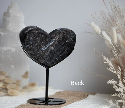 Gorgeous! Druzy Sphalerite Heart