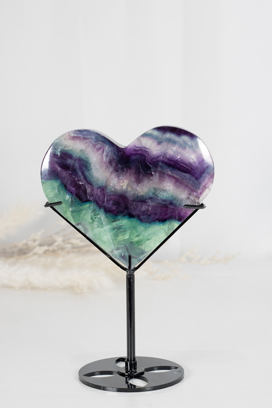 Stunning Rainbow Fluorite- with custom stand