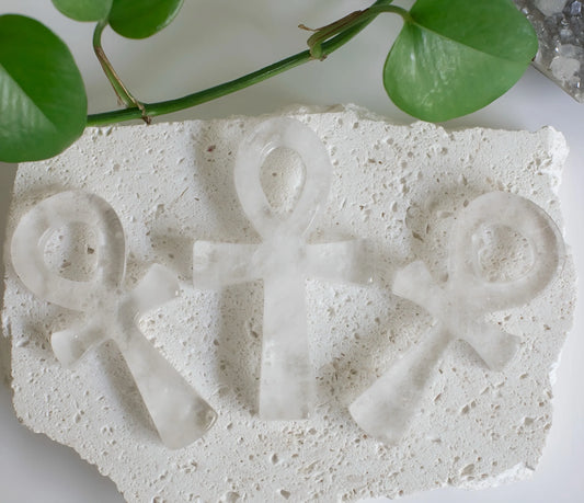 Large Clear Quartz Ankh