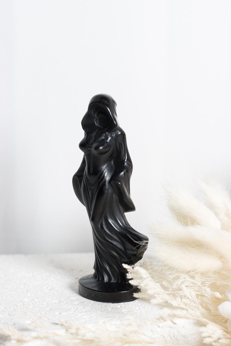 Black Obsidian Hooded Goddess