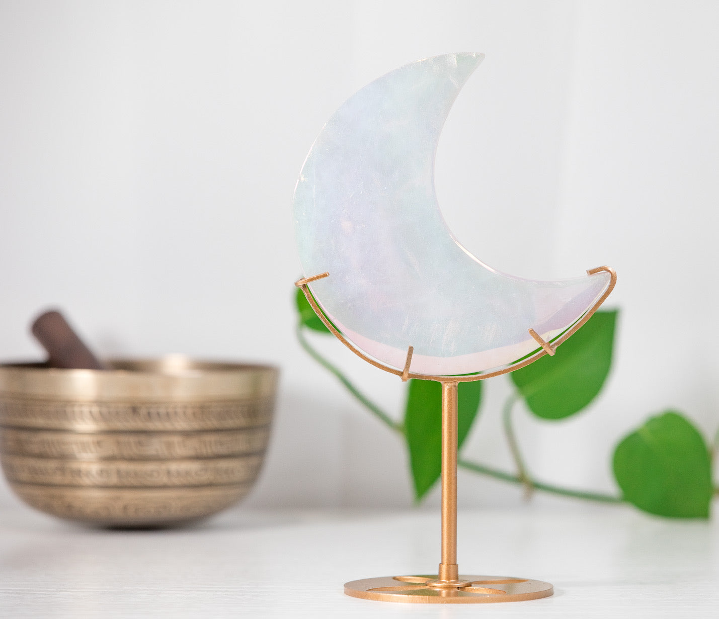 Luminous Aura Quartz Moon