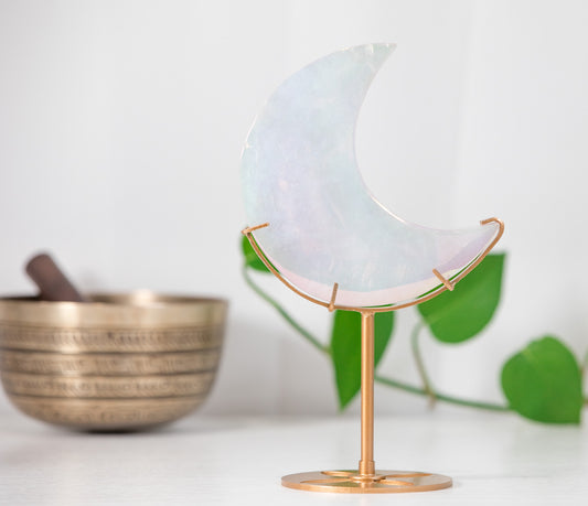 Luminous Aura Quartz Moon