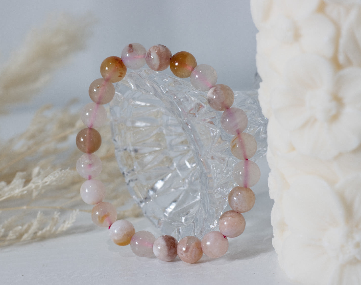 Flower Agate Bracelet