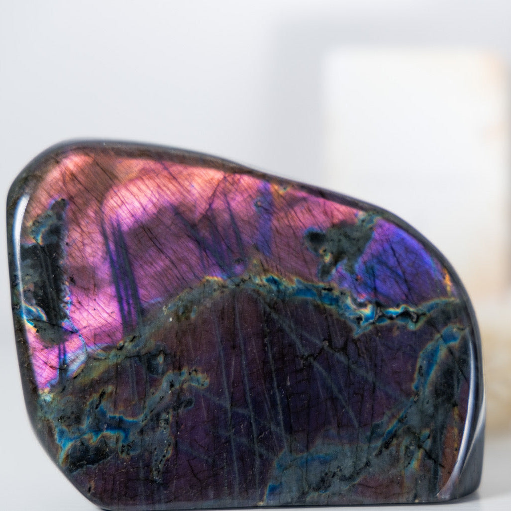 Stunning Purple Flash Labradorite Freeform