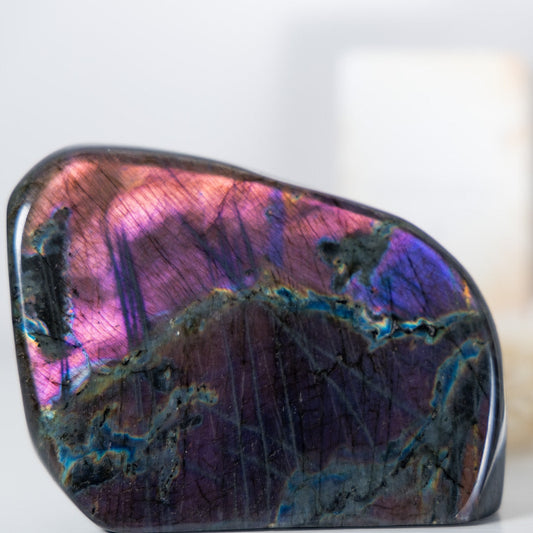 Stunning Purple Flash Labradorite Freeform