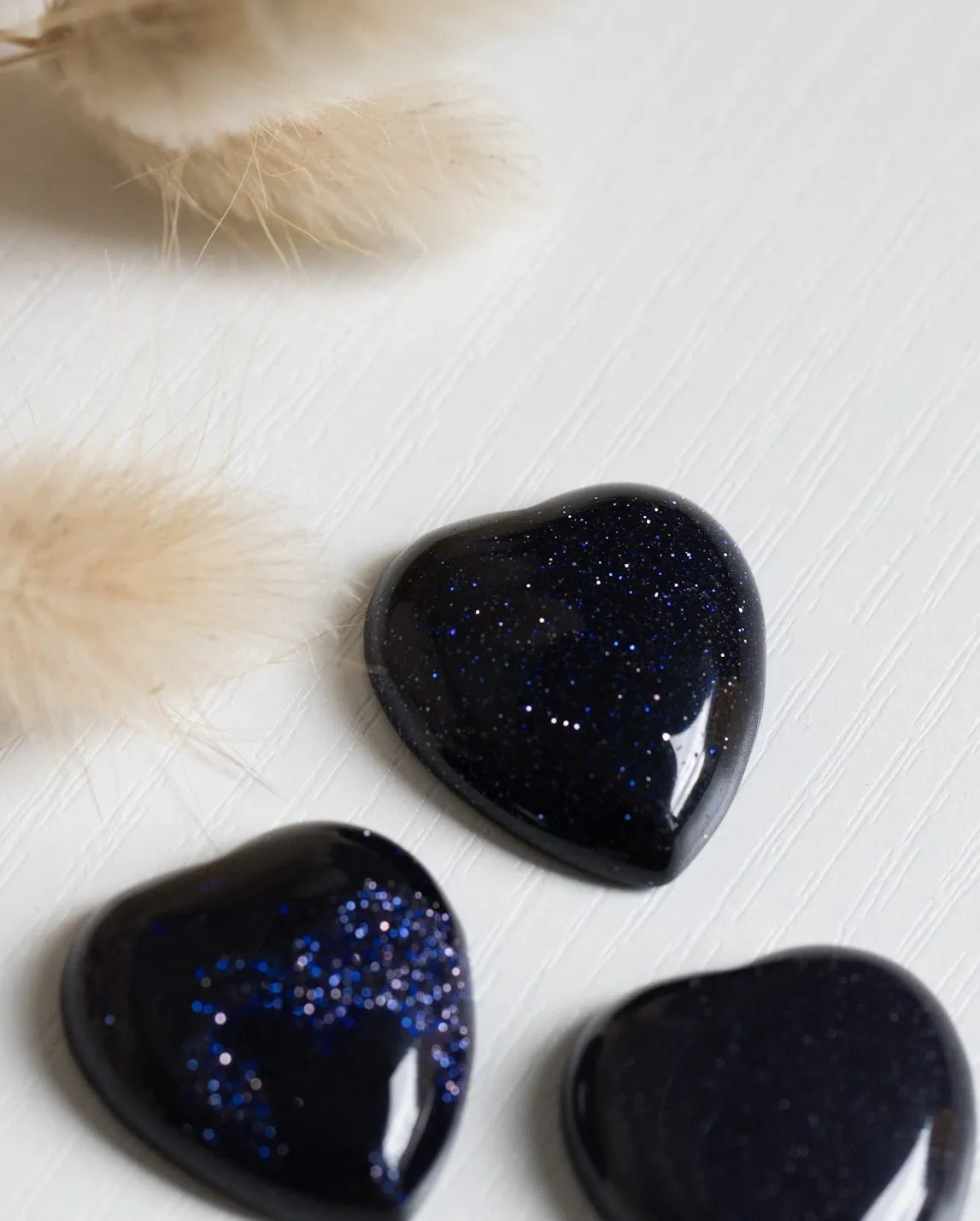 Blue Goldstone Mini Heart