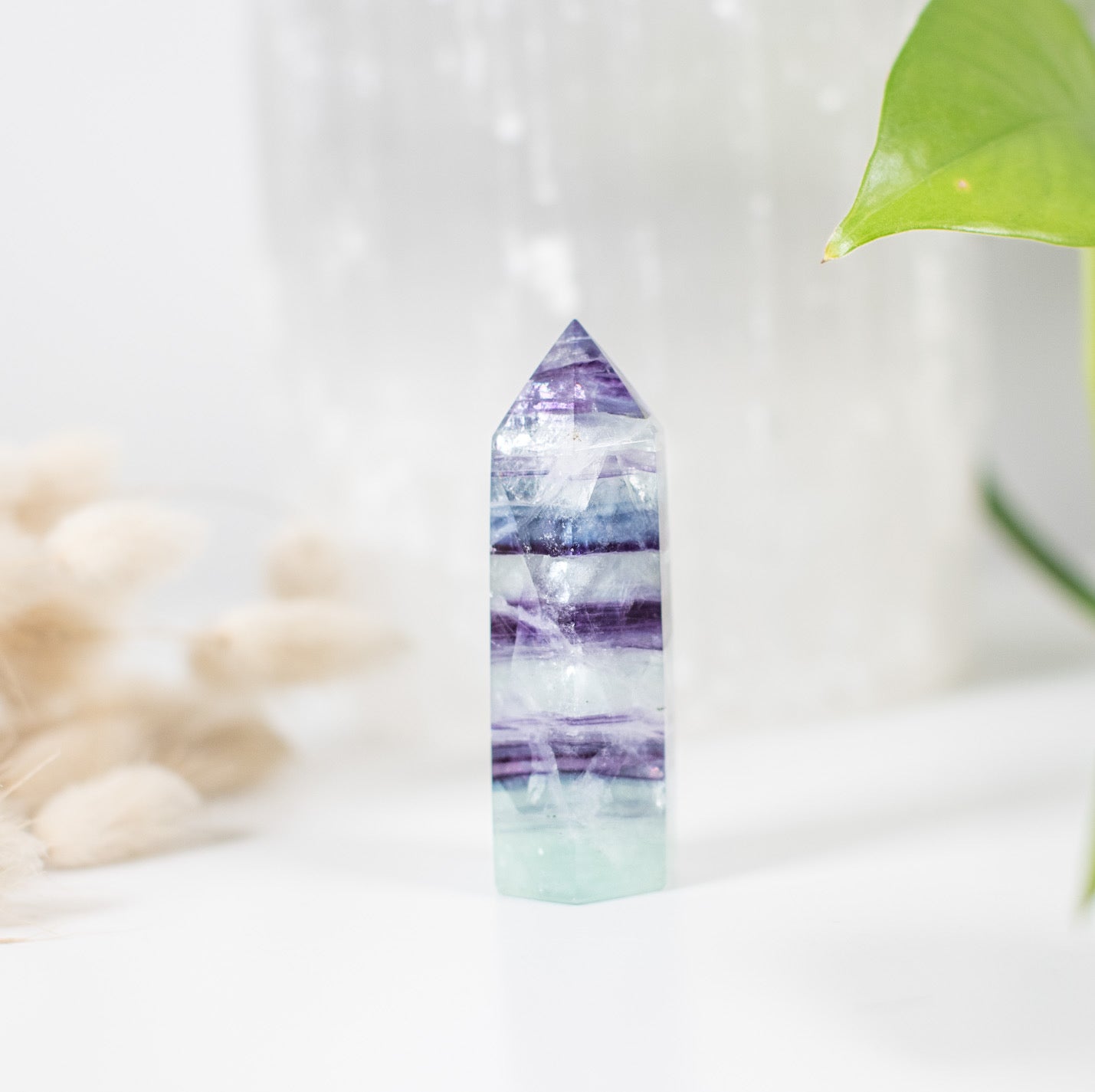 Stunning Rainbow Fluorite Tower