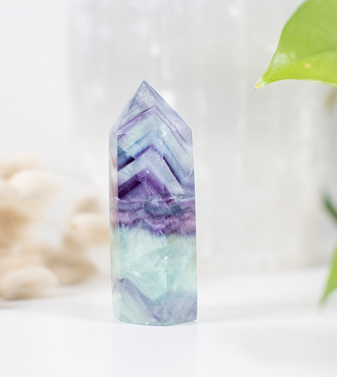 Stunning Rainbow Fluorite Tower