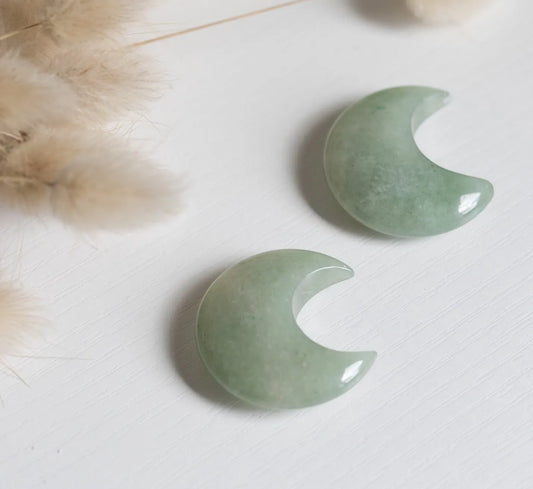 Green Aventurine Mini Moon