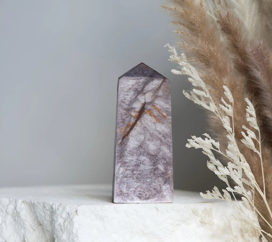 Gorgeous Gemmy Lepidolite tower