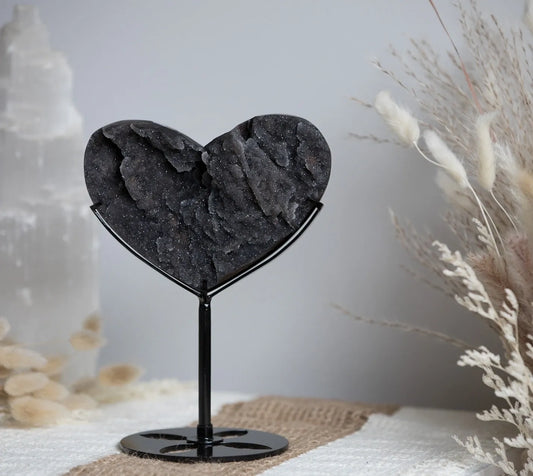 Gorgeous! Druzy Sphalerite Heart