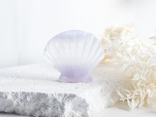 Lavender Fluorite Mermaid Clam