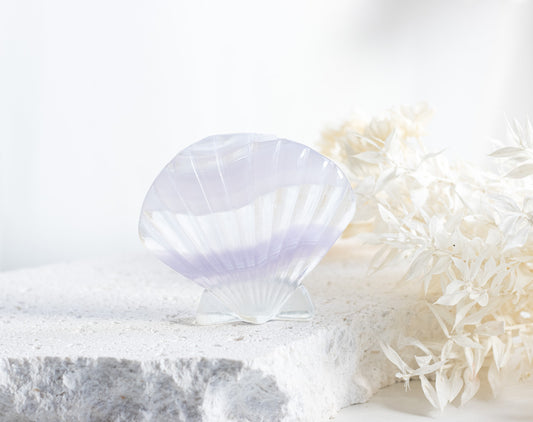 Lavender Fluorite Mermaid Clam