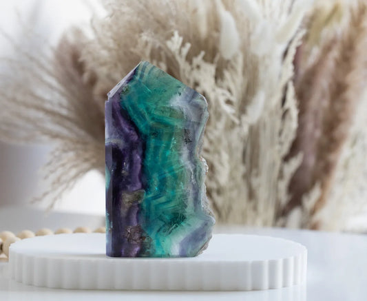 Rainbow Fluorite Tower (with rainbow inclusions)