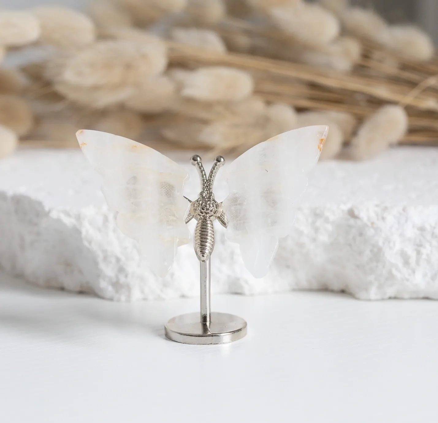 Golden Healer mini Butterfly on stand