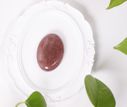 Strawberry Quartz Palmstone