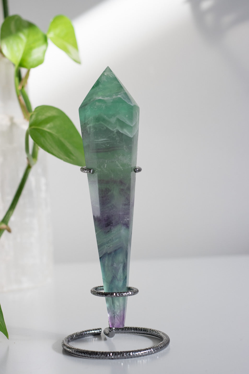 Fluorite Wand & Stand